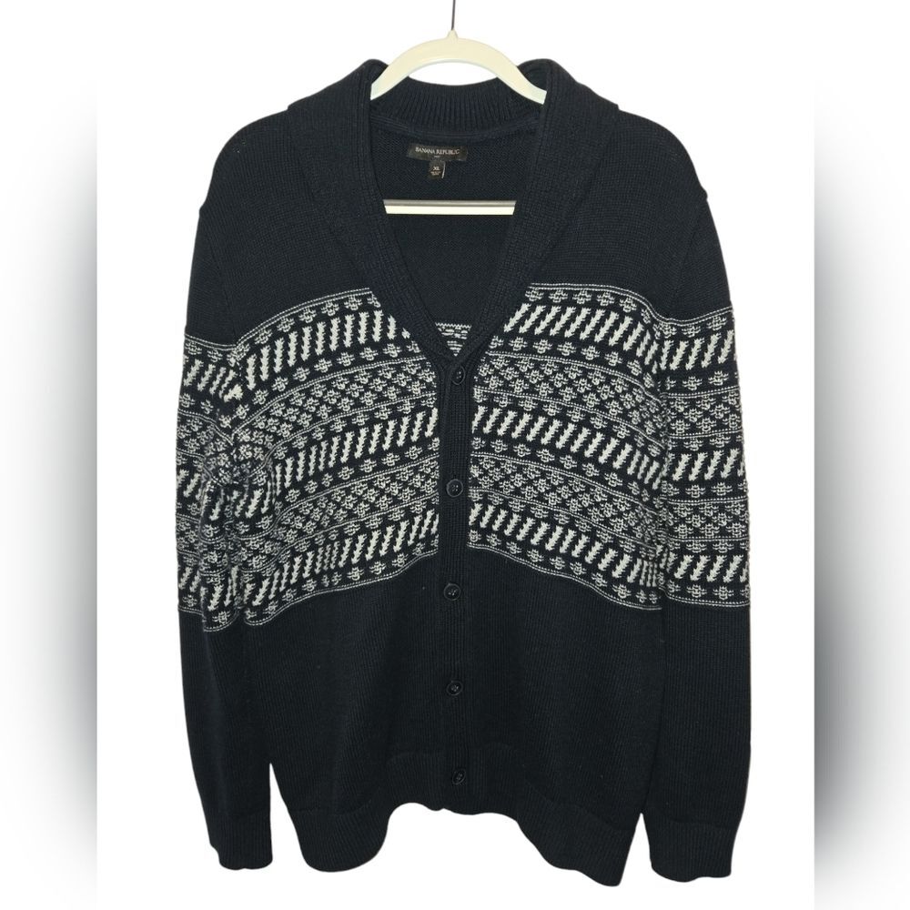 Banana Republic Mens knit cardigan sweater XL